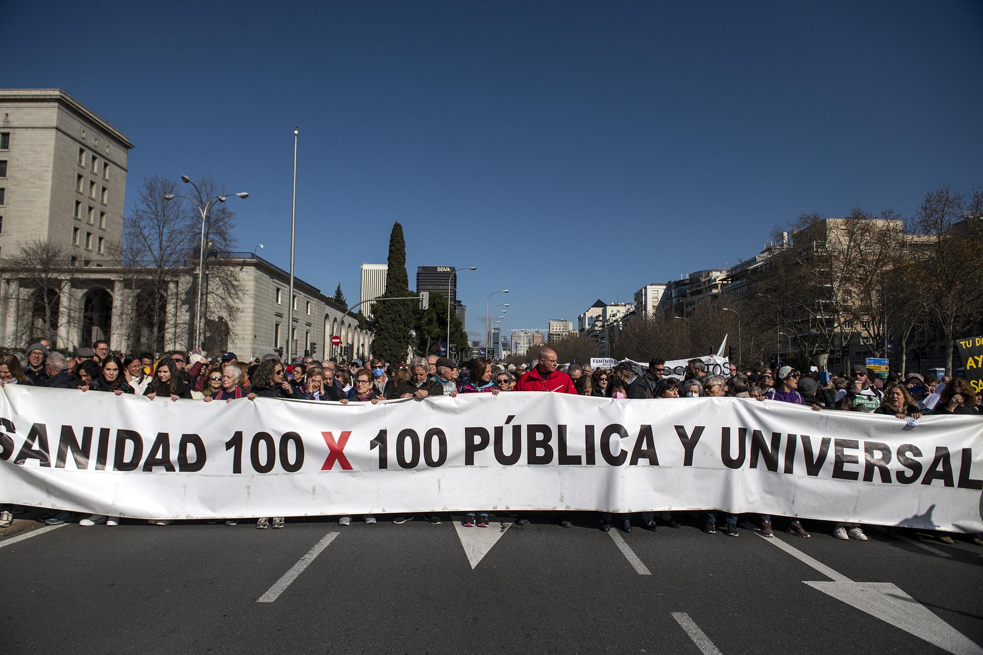 Manifestación Sanidad Pública 12 febrero - 2